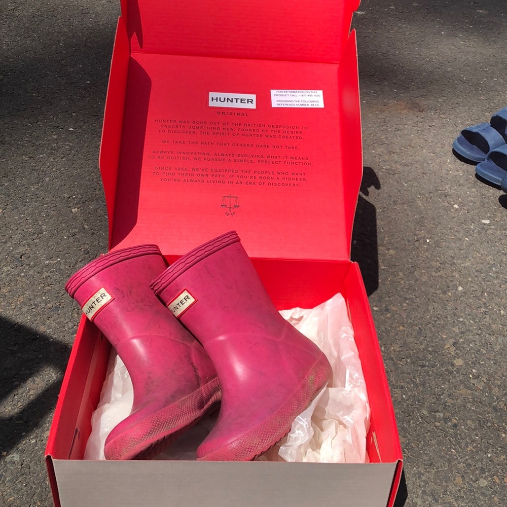 Hunter rain boots